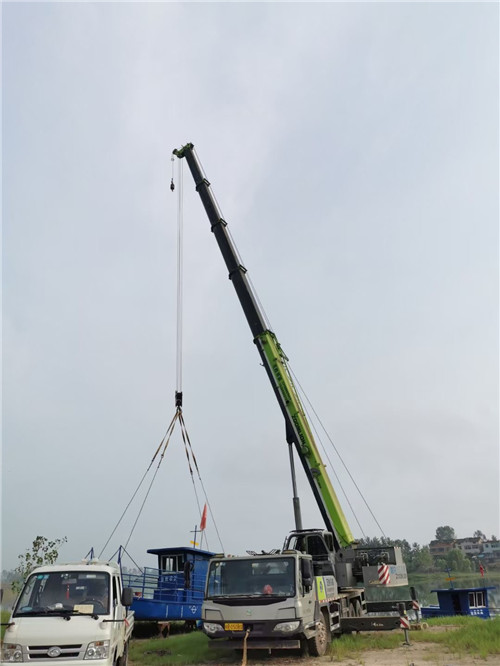 辉南县桥梁建设吊装案例